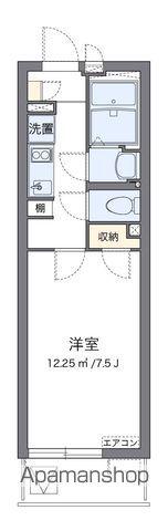 クレイノウィングコート川崎(1K/2階)の間取り写真