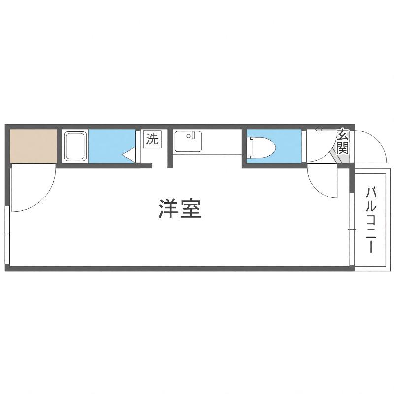 PIVOT山鼻B(1LDK/3階)の間取り写真