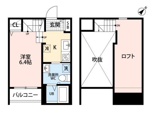 クラスティーネ井尻(1K/2階)の間取り写真