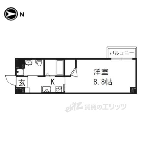 フクダ不動産新大宮マンション(1K/2階)の間取り写真