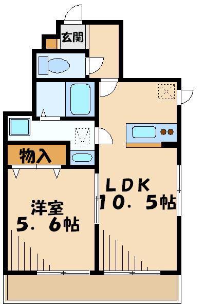 LUST STRAHLルスト シュトラール(1LDK/3階)の間取り写真