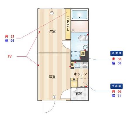 THE10 AKABANE ウエスト(ワンルーム/3階)の間取り写真