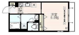 VILLA CAMELLIA(1K/1階)の間取り写真