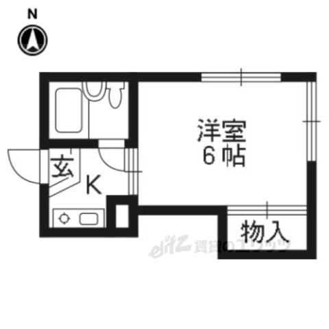 りぶる壱番館(1K/2階)の間取り写真