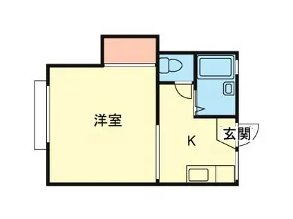 コーポネキ内(1K/1階)の間取り写真