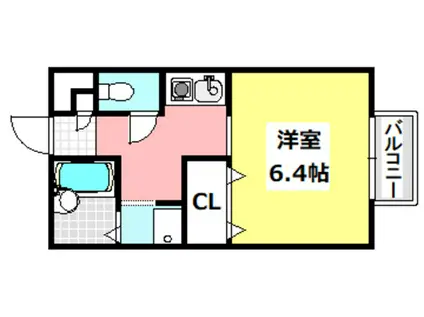 ハイム多摩II(1K/2階)の間取り写真