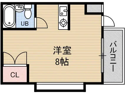 五月フレックスマンション(ワンルーム/3階)の間取り写真