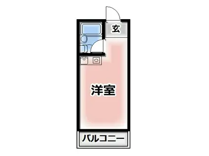 アドバンス錦織(1K/2階)の間取り写真