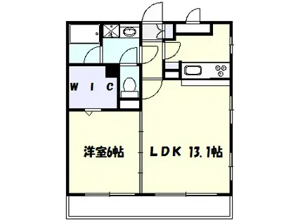 ツインステージ(1LDK/1階)の間取り写真