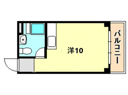 新神戸マンション北館(ワンルーム/4階)の間取り写真