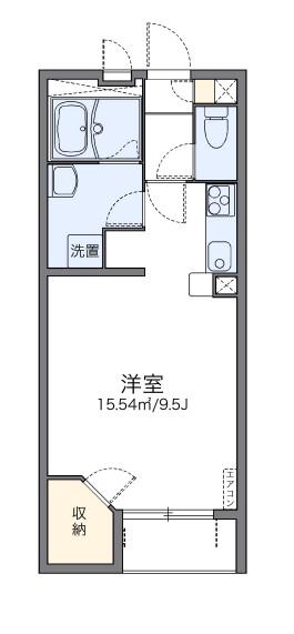 レオネクスト西伊丹II(ワンルーム/2階)の間取り写真