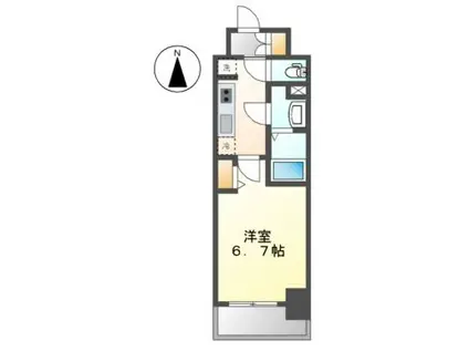 プレサンス上前津エレスタ(1K/14階)の間取り写真