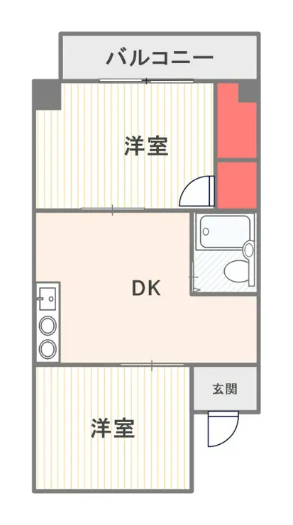 マンション麻衣 2階階 間取り