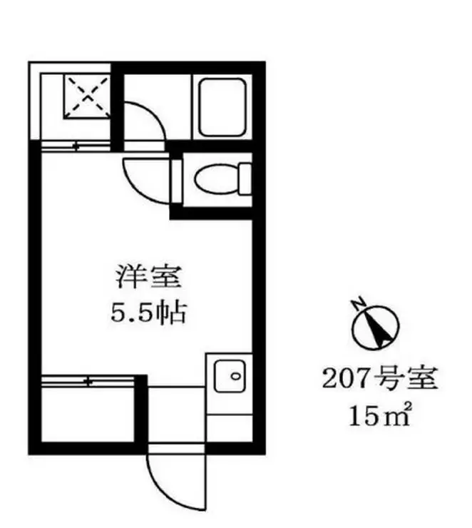 恵比寿セントラル 2階階 間取り