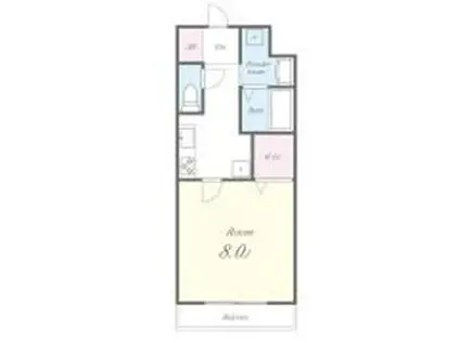 エクレール善(1K/1階)の間取り写真