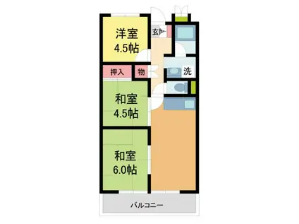 エム苦楽園(3LDK/3階)の間取り写真