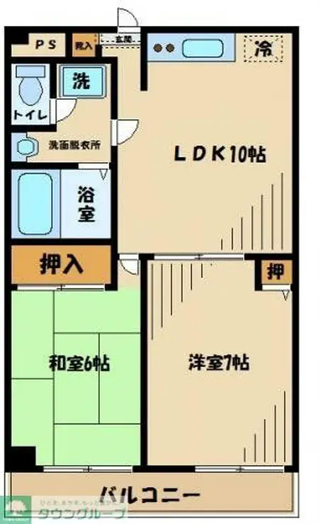 サニーガーデン 1階階 間取り