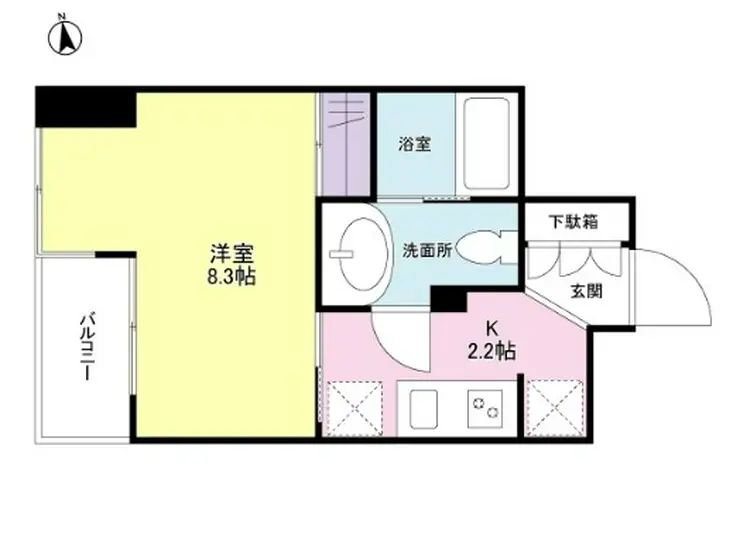 プロスペクト荻窪 1階階 間取り