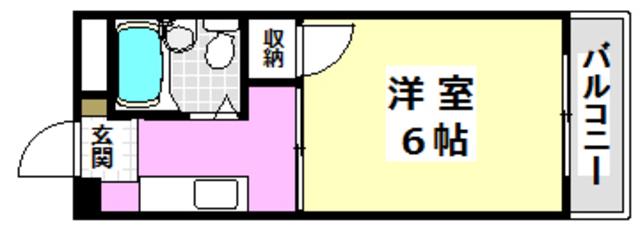プレアール蔵垣内(1K/3階)の間取り写真
