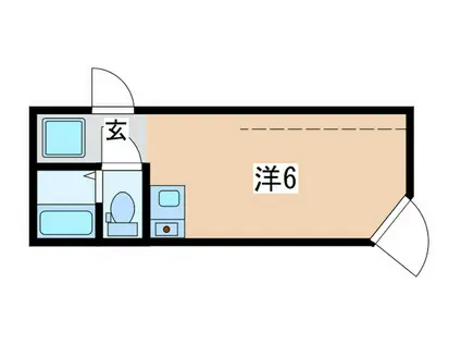 THE UENO(ワンルーム/3階)の間取り写真