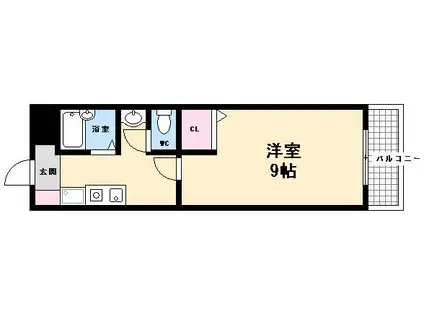 第1北木ビル(1K/1階)の間取り写真