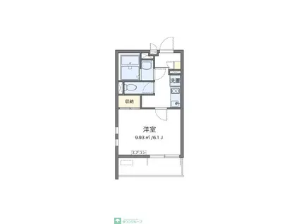 クレイノスターIII(1K/1階)の間取り写真