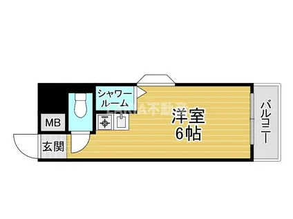 ハイネス岡崎(ワンルーム/8階)の間取り写真