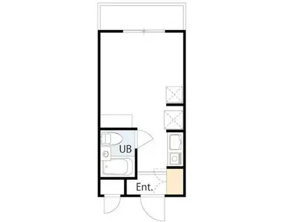 A.P.COURT稲田堤(ワンルーム/1階)の間取り写真