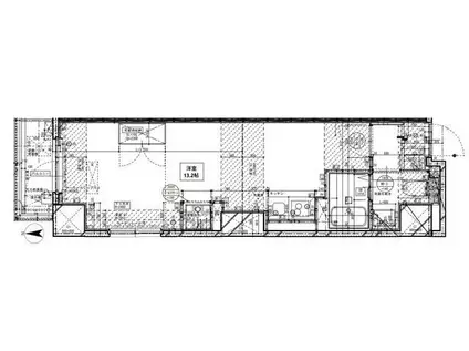 エストゥルースプラス三ノ輪(ワンルーム/8階)の間取り写真