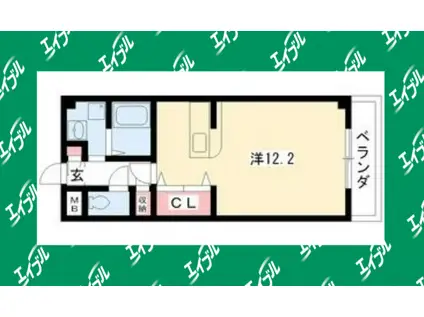 アヴァンセ ヒロ(ワンルーム/3階)の間取り写真