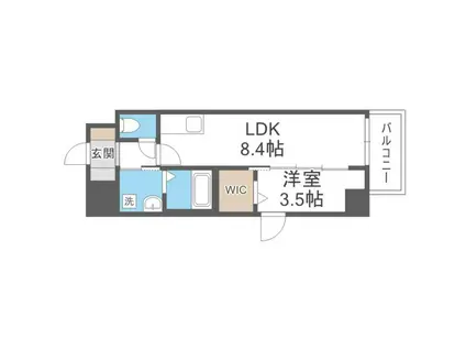LIFEFIELD諸岡II(1LDK/7階)の間取り写真