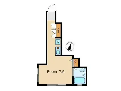 コートヒルズ東高円寺(1K/3階)の間取り写真