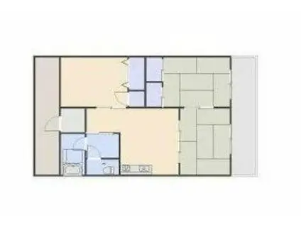 ココナッツヴィレッジ(3DK/3階)の間取り写真