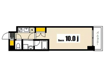 エイトバレー37(1K/2階)の間取り写真