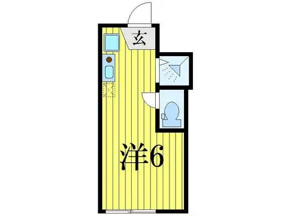 アペックス堀切5(ワンルーム/1階)の間取り写真