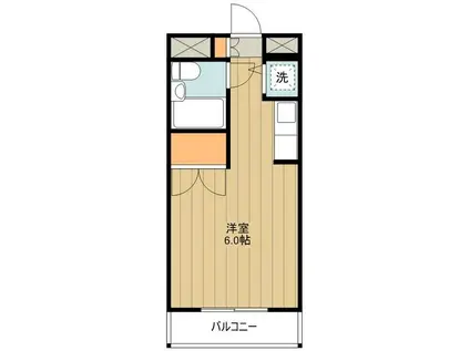 アドヴァンスカネコビルII(ワンルーム/2階)の間取り写真