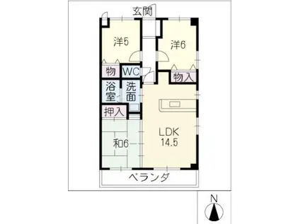 マーベラス久保田(3LDK/1階)の間取り写真