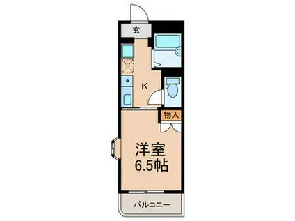 ハイツおゆみ野I(1K/2階)の間取り写真