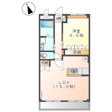 ラピュタ(1LDK/2階)の間取り写真