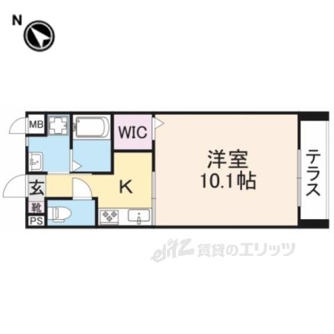 プリマヴェーラ2(1K/2階)の間取り写真