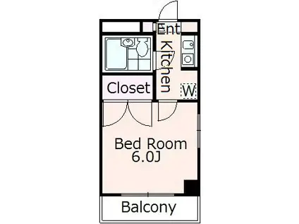 エスポワール園(1K/3階)の間取り写真
