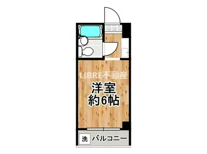レガーレ大正(ワンルーム/2階)の間取り写真