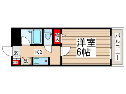 ディア・クラリス(1K/5階)の間取り写真