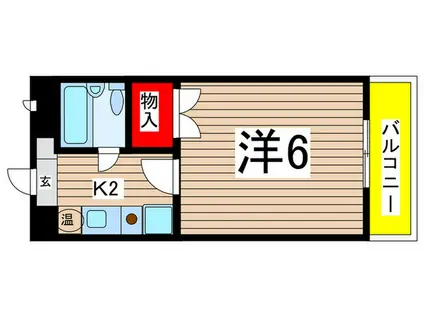 大仁マンション2(1K/2階)の間取り写真