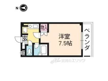 APPLE ORCHARD(1K/1階)の間取り写真