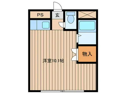 マイハイム平岸(ワンルーム/3階)の間取り写真