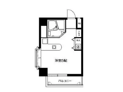 ロマネスク博多駅前(ワンルーム/8階)の間取り写真