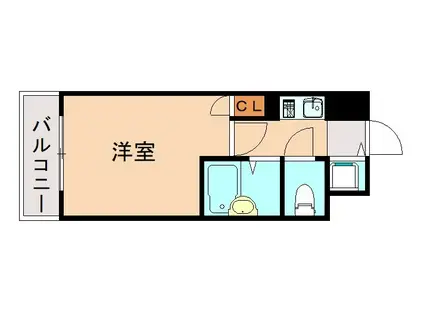 フォルム博多(1K/4階)の間取り写真