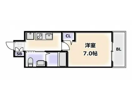 TOYOTOMI STAY PREMIUM 阿倍野天王寺トヨトミステ(1K/5階)の間取り写真