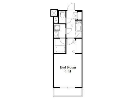 ARCOBALENO SUGINAMIHONANCHO(1K/3階)の間取り写真